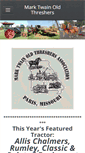 Mobile Screenshot of marktwainoldthreshers.com